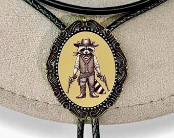 COOLLA Collana Girocollo In Pelle Con Cravatta Da Cowboy E Ciondolo Turchese – Stile Vintage Unisex - 3