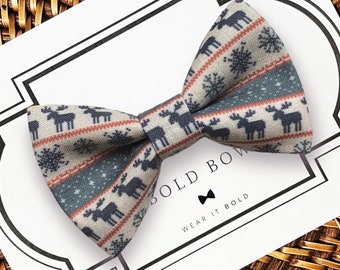 Reindeer Dog Bow Tie or Cat Bow Tie, Bowtie, Bow Ties, Christmas Dog Bow Tie, Christmas Bow Tie, Dog Lover Gift, Owner Gift