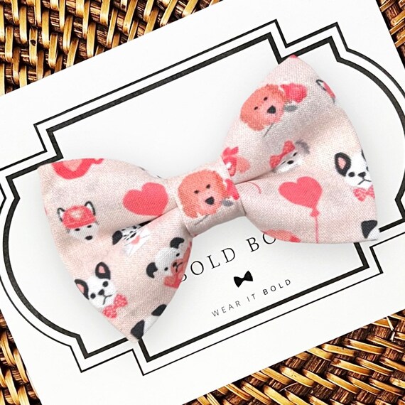 Valentines Day Dog Bow Tie for Dog Collar, Dog Bowtie, Dog Lover Gift, Collar Bows Valentines Day Gift, Dog Gifts,Golden Doodle Mom Dog Gift