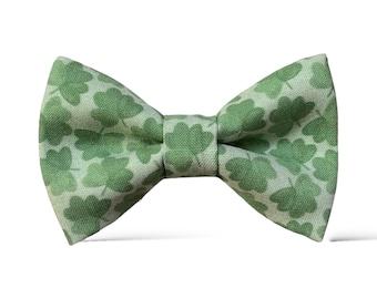 Męska muszka na Dzień Świętego Patryka – ręcznie robiona, gotowa muszka z koniczyny