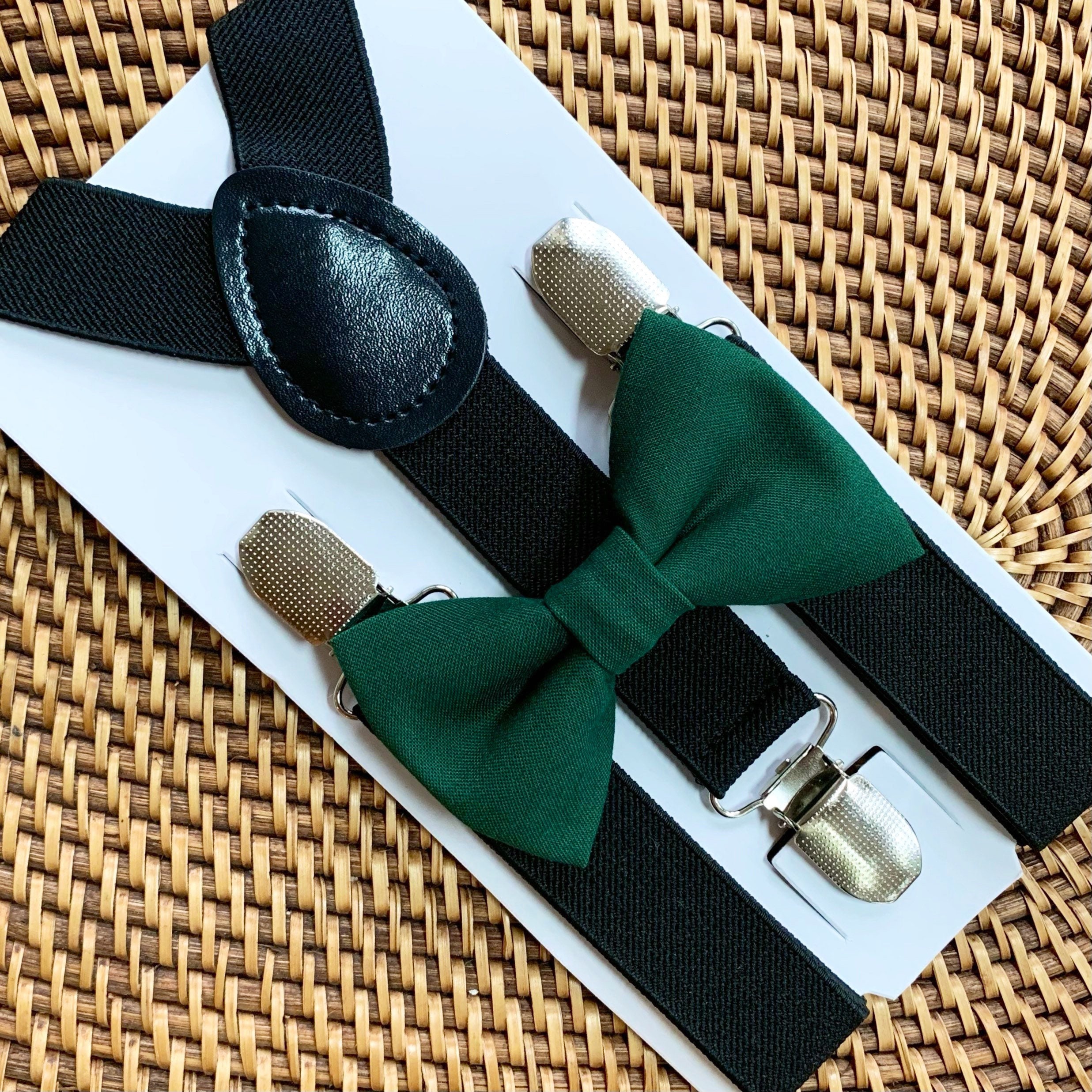 Exclusive Green Silk Suspenders