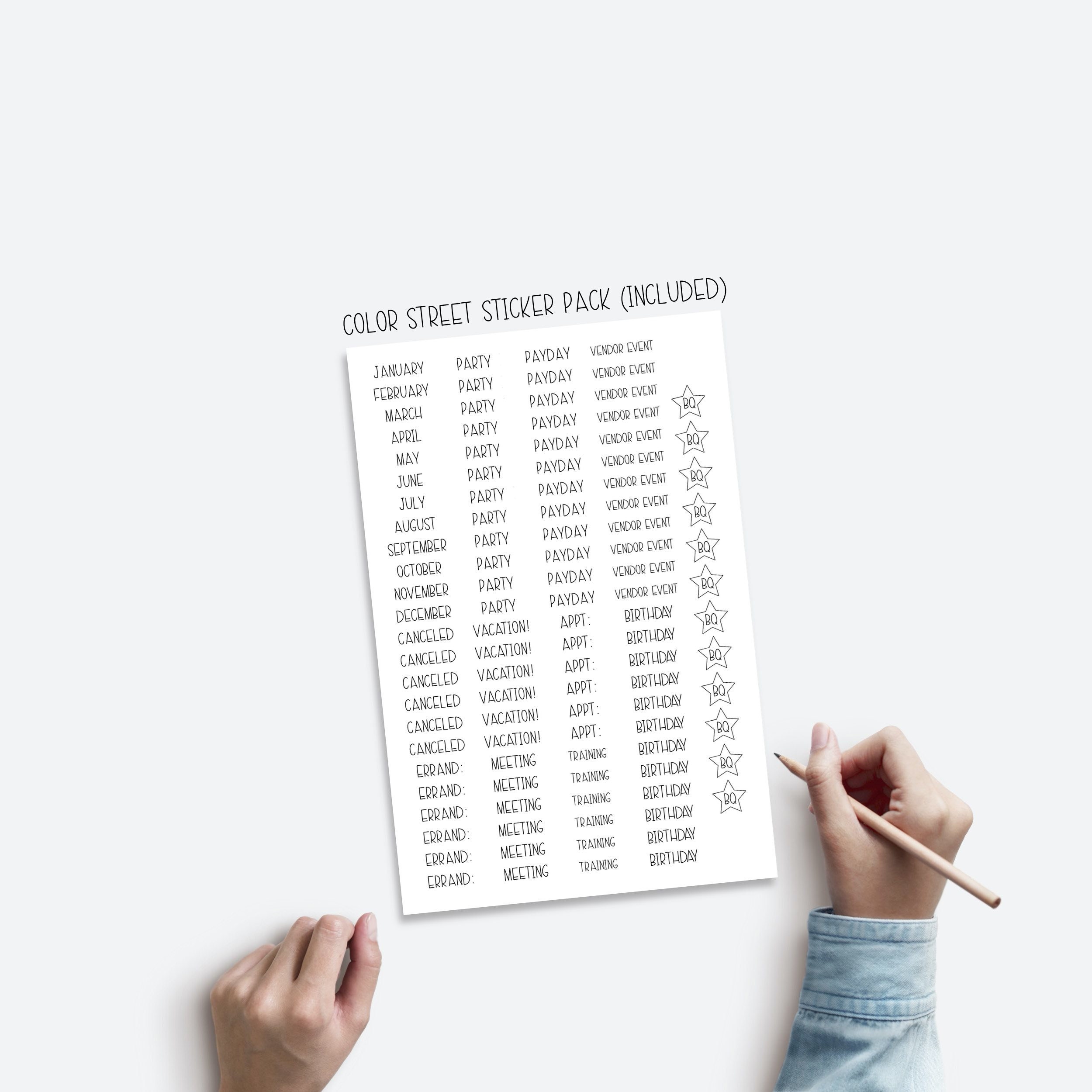 Color Street Planner Direct Sales Planner CS Nail Notebook - Etsy Hong Kong