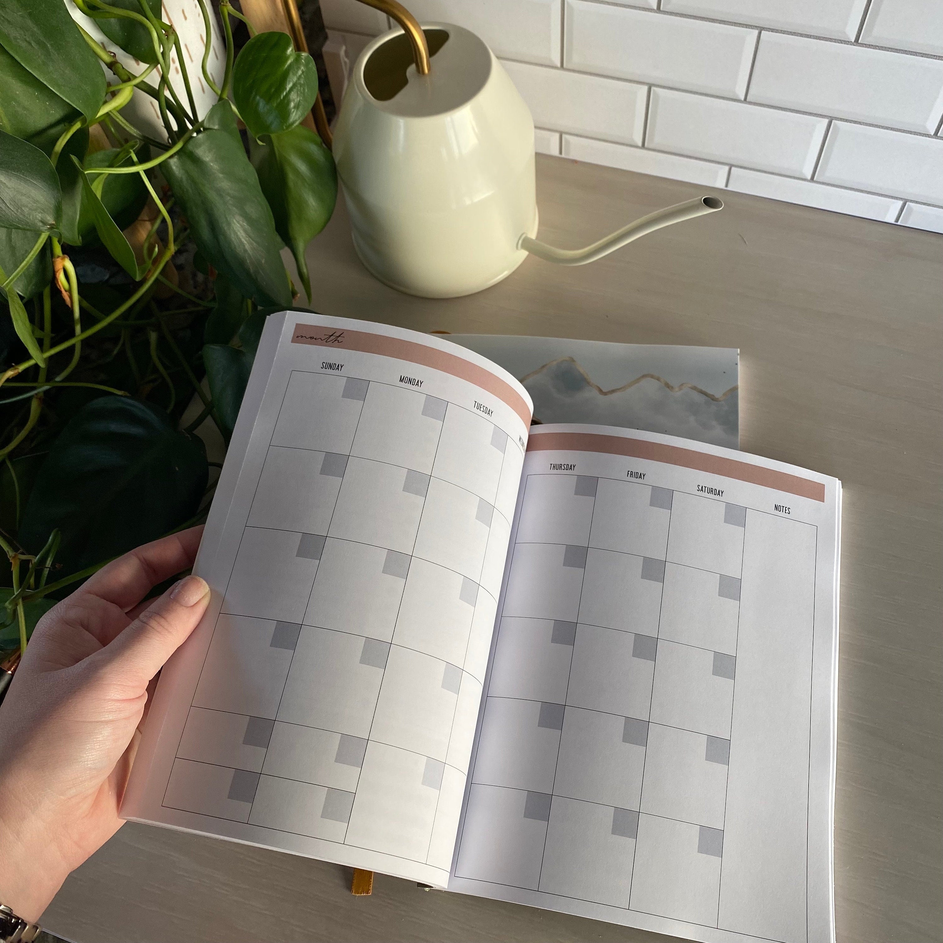 Undated 12month Weekly Planner Butterflies Etsy