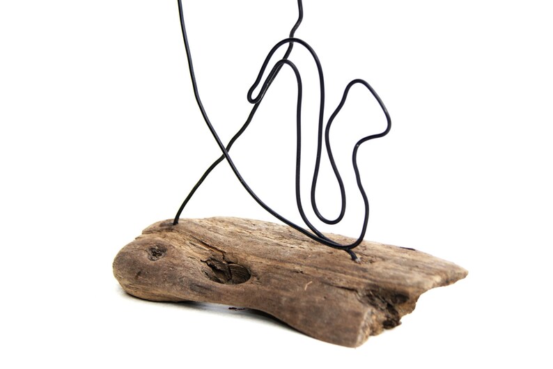 Wire sculpture Musician driftwood sculpture. Saxophone and Etsy