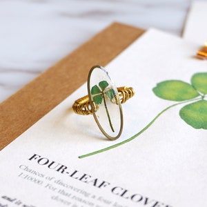 ALOTSS / ring / clover / Boho Jewelry, Bohemian Ring, Cool Ring, Clover, cool jewelry, unique jewelry, cute jewelry, gift ideas, cute ring image 1