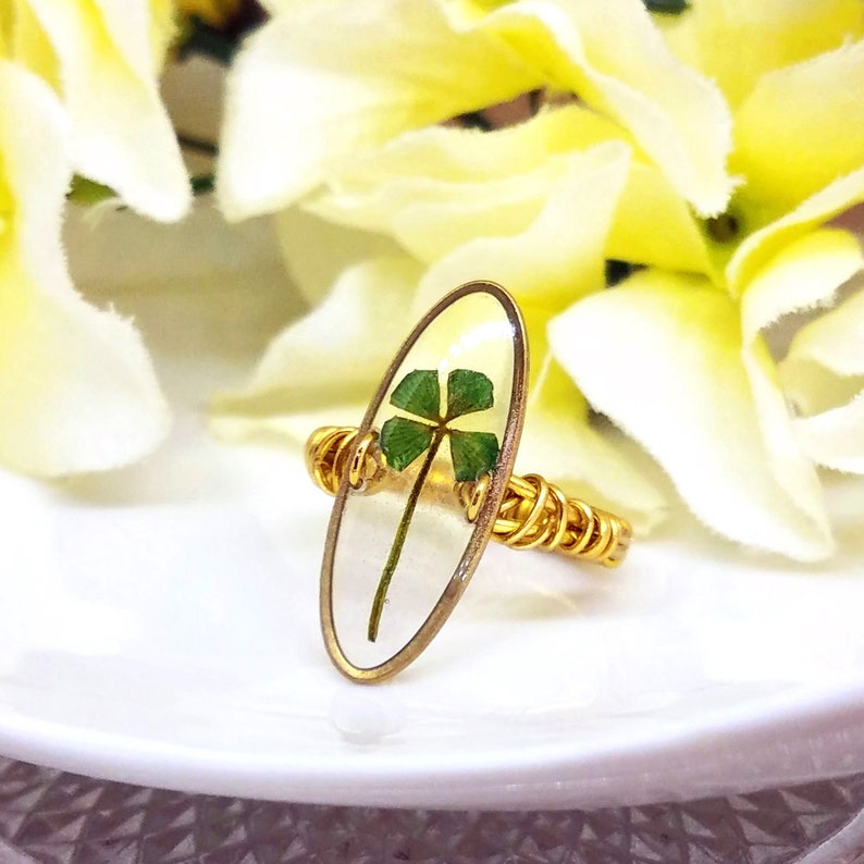 ALOTSS / ring / clover / Boho Jewelry, Bohemian Ring, Cool Ring, Clover, cool jewelry, unique jewelry, cute jewelry, gift ideas, cute ring image 3