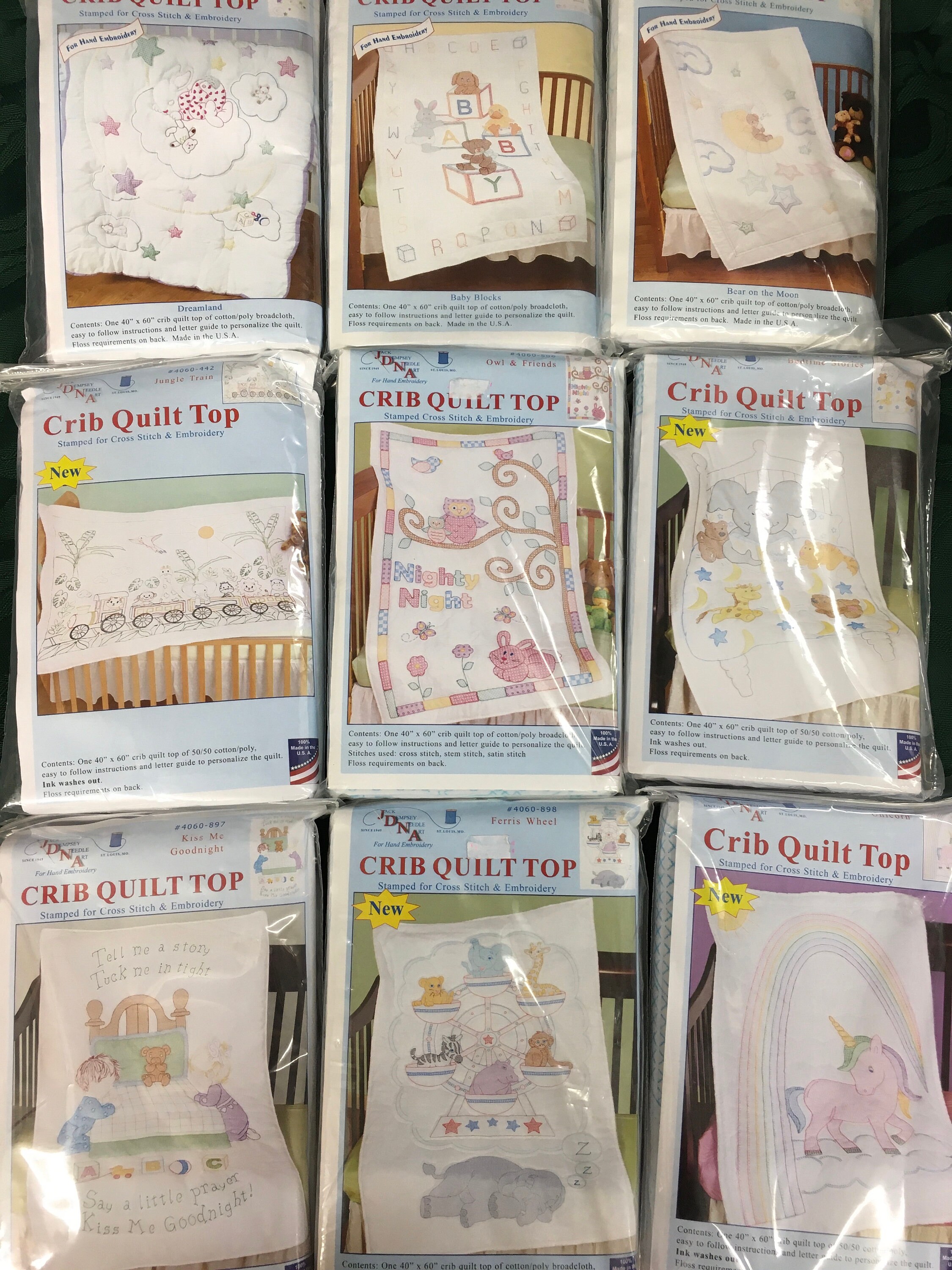 Stamped Cross Stitch Quilts Etsy