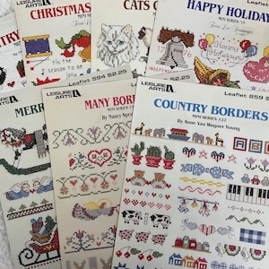 Buyer&#39;s Choice, Vintage but New Leisure Arts Mini Series Counted Cross Stitch Books, Charted Graphs, Leisure Arts Books, Mini Series Pattern