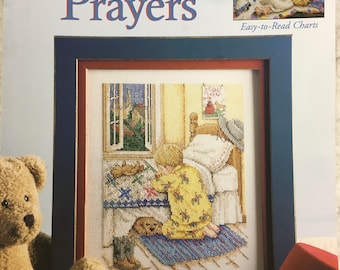 Paula Vaughan Bedtime Prayers Cross Stitch Book #78, Leisure Arts Charts
