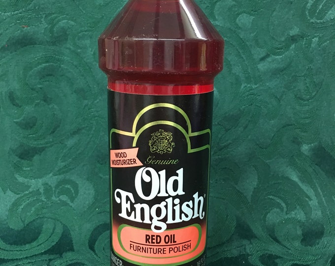 Vintage but New, Genuine Old English Red Oil Furniture Polish 16 FL OZ