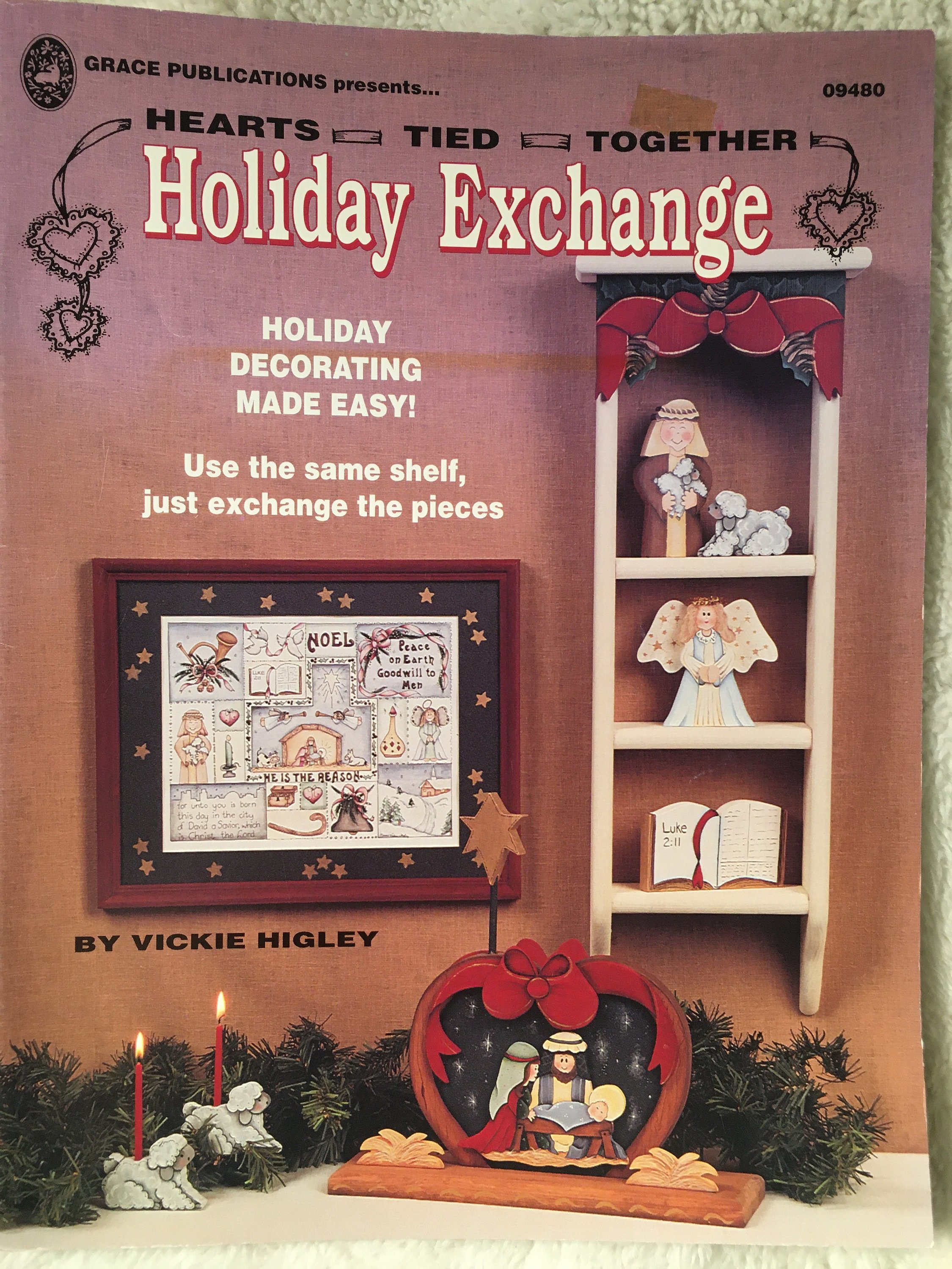 NEW While Cat's Away Mice Will Play Spanik Tole Painting book DIY 1999 Holidays 