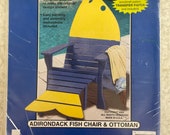 Adirondack Fish Chair and Ottoman Paper Pattern, Woodcraft Pattern, Winfield Collection, YF44, Easy 2 Make, Full Size Pattern, Fish Chair