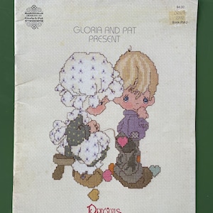Sew in Love Gloria and Pat Present Precious Moments, Book-PM-2, Designs by Gloria and Pat, 1981, Cross Stitch, Vintage Used Book.