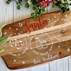 Personalized Santa Tray