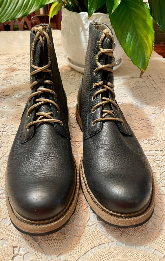 Mens Black Leather SOREL Ankle Boots Like New~Size