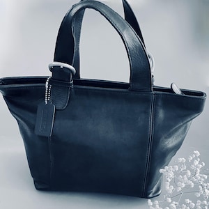 Vintage Coach Handbag Black - Etsy