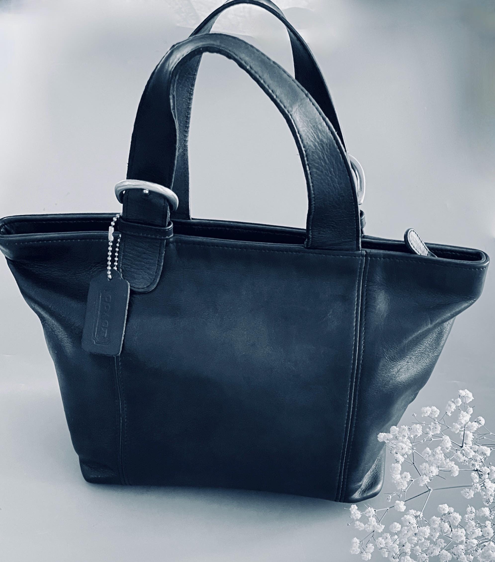 Vintage Coach Handbag Black - Etsy