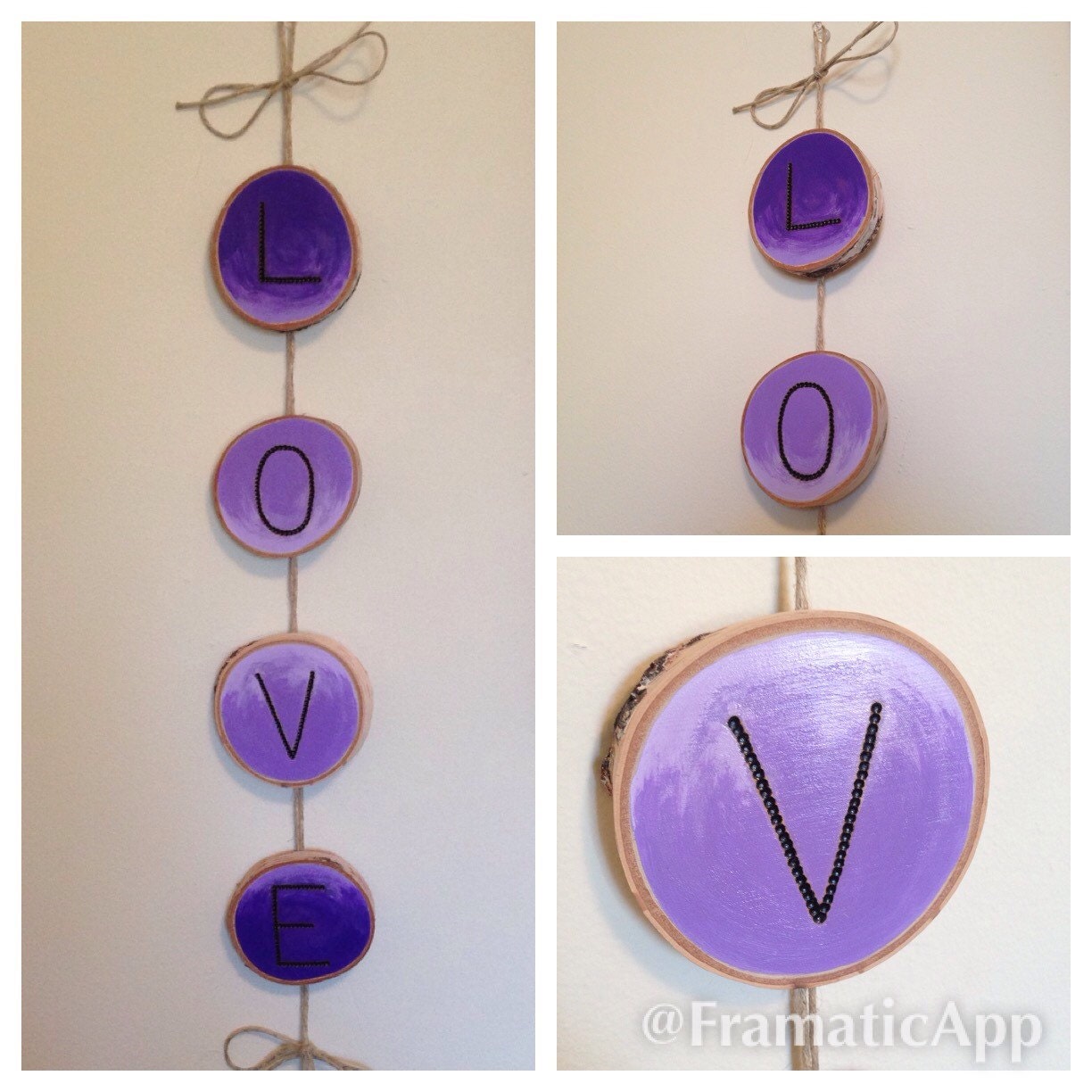 Love Birch Wood Slice Birch Bark Wall Hanging Wooden Etsy