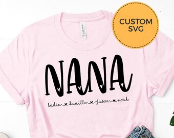 Download Grandma Svg With Kids Names Etsy