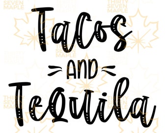 Tequila And Taco Svg Etsy