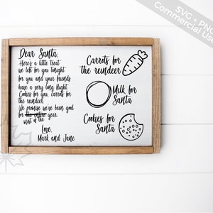Download Dear Santa Svg Cookies Milk Tray Png Cricut Silhouette Etsy 3D SVG Files Ideas | SVG, Paper Crafts, SVG File