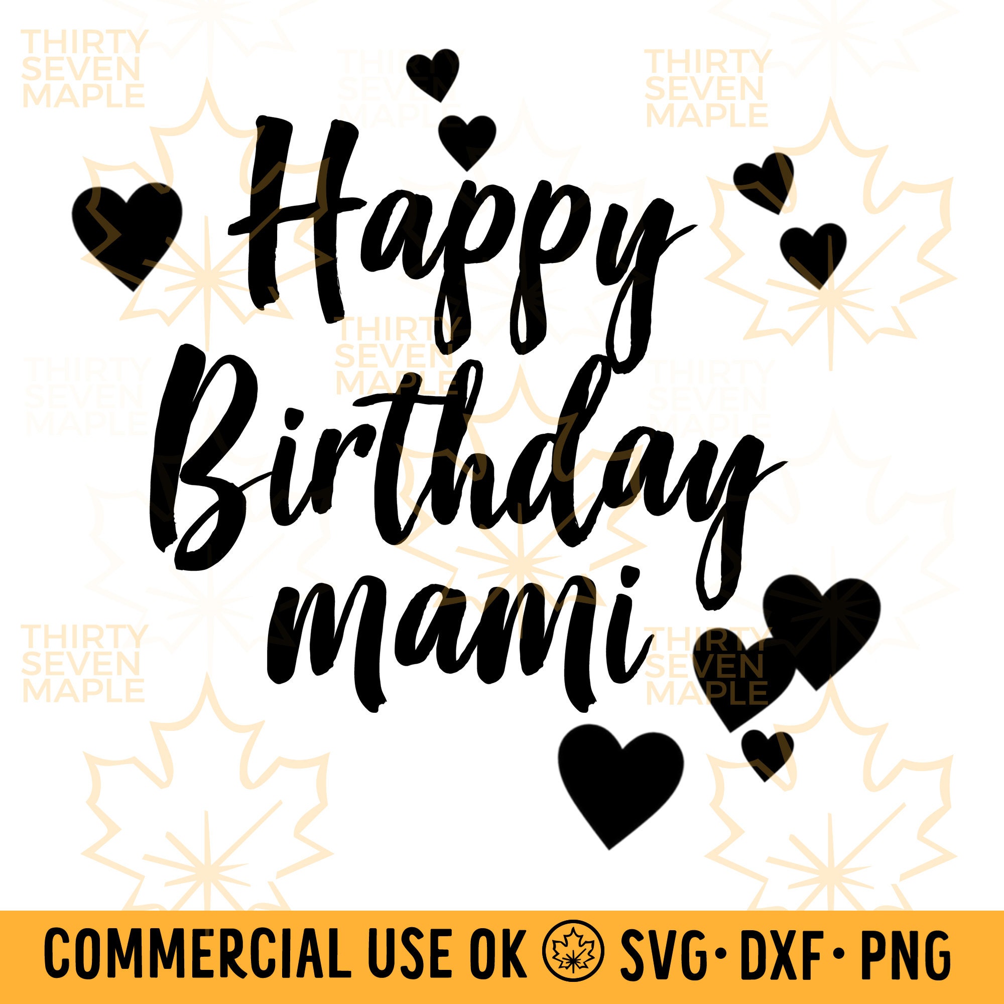 Happy Birthday mami svg mami svg feliz cumpleanos mami svg Etsy Schweiz