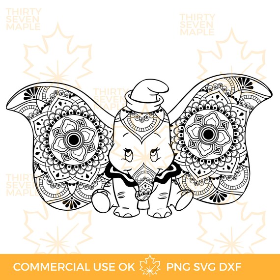 Download Elephant Mandala Svg Circus Animal Png Etsy
