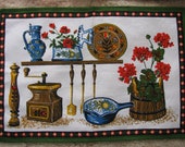 Vintage Cotton Doily Table Mat Place Mat Retro Kitchen