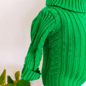 1960s vintage green apple baby 9 months 1 year new old inventory knitwear baby boy girl mint