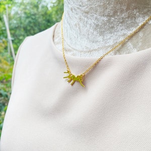 Collar geométrico de hormiga: joyería chapada en oro con forma de insecto, regalo para amantes de los insectos