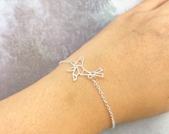 Origami Seal Animal Bracelet, Ocean bracelet, Silver Plated, Summer bracelet for women