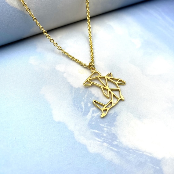 Geometric shark hotsell necklace