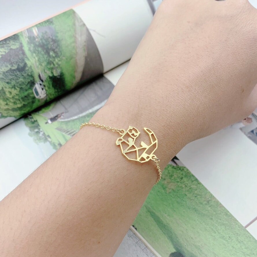 ラッコブレスレット：愛と繋がりの象徴、金メッキ - Etsy 日本