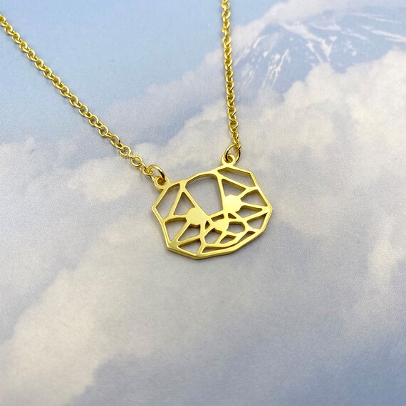 Geometric cat best sale necklace