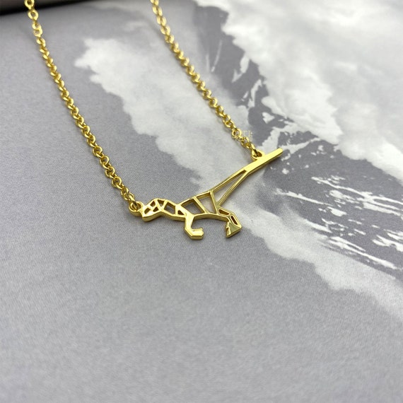 Velociraptor Dinosaur Necklace Jurassic Park Jewelry Dinosaur