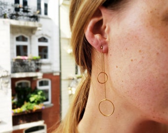 Minimalistic Ear Studs for every occasion // Puristic Earrings // (Gold plated) Sterling Silver
