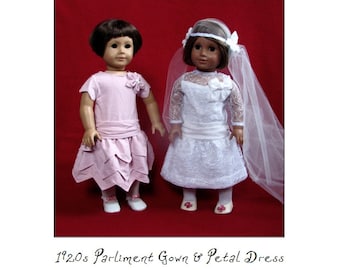 Robe de mariée des années 1920 18in Doll PDF ePattern TÉLÉCHARGEMENT