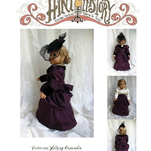 Victorian Walking Ensemble 18in Doll PDF ePattern DOWNLOAD