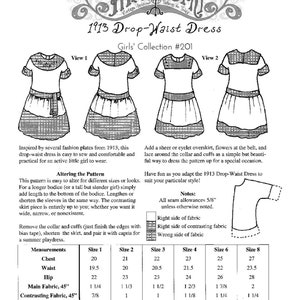 1913 Drop-Waist Girls' Dress image 2