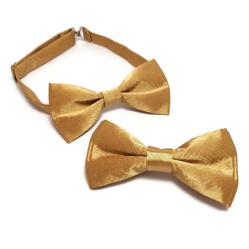 SATIN bronze set of bowtie suspenders wedding outfits groomsmen groom usher ring boy attire men Father Son birthday photoshoot buttonholes