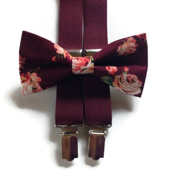 burgundy bow ties