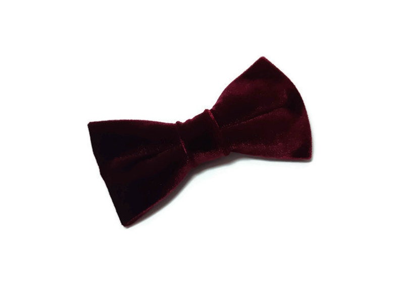 Burgundy Wedding Bow Tie Velvet WINE Suspenders Groomsmen Bow | Etsy