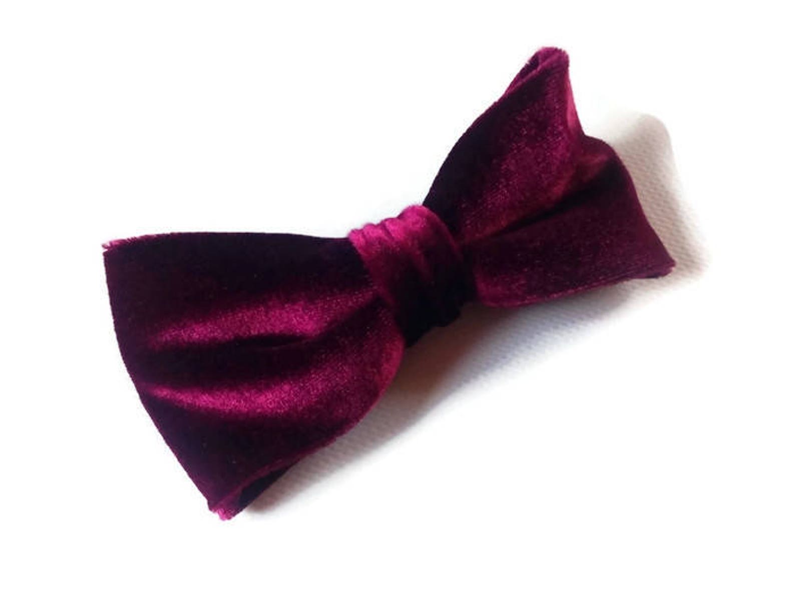 burgundy velvet tie