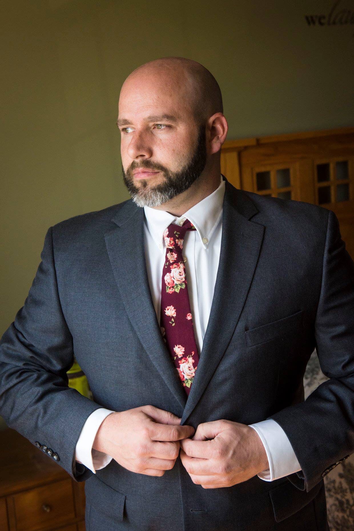Burgundy roses neck tie for groom neckties groomsmen skinny | Etsy