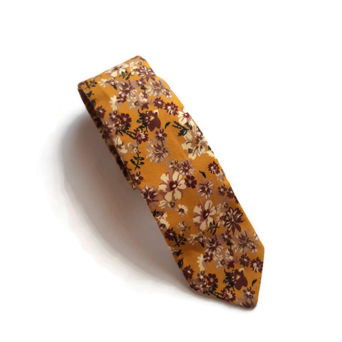 MUSTARD floral neck tie for groomgrromsmen bow tieswedding Etsy