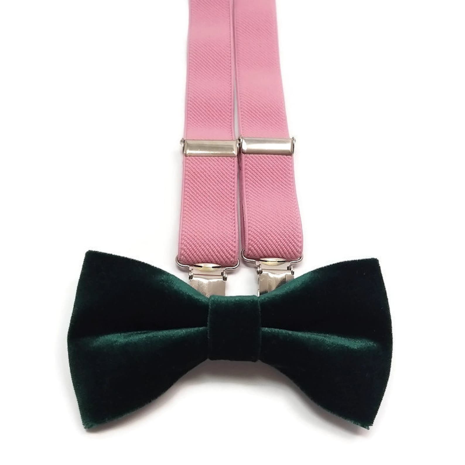 Pink ELASTIC Braces Velvet Bow Tie Green Suspenders Set Etsy Pink ELASTIC Braces Velvet Bow Tie Green Suspenders Set Etsy