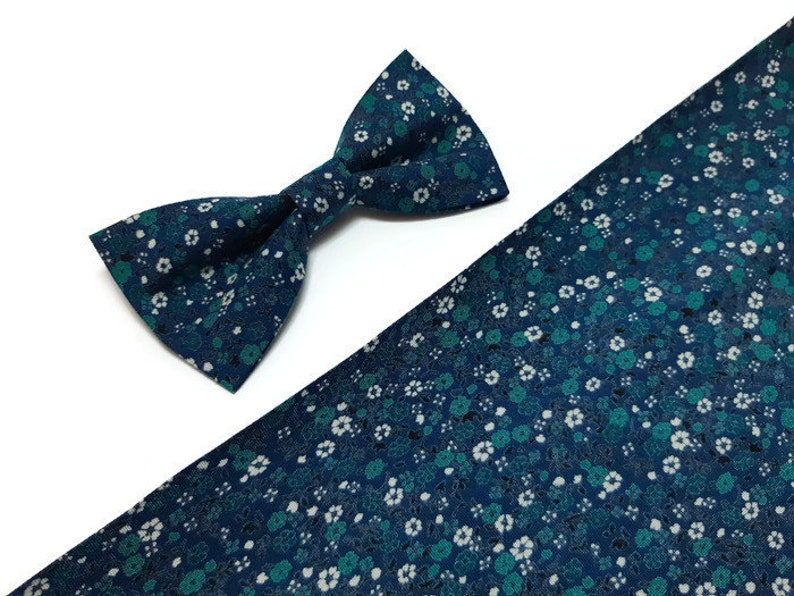 floral bow tie wedding