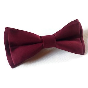 Burgundy Wine Bow Tie Suspenders Set Wedding Boys Toddler Adult ...