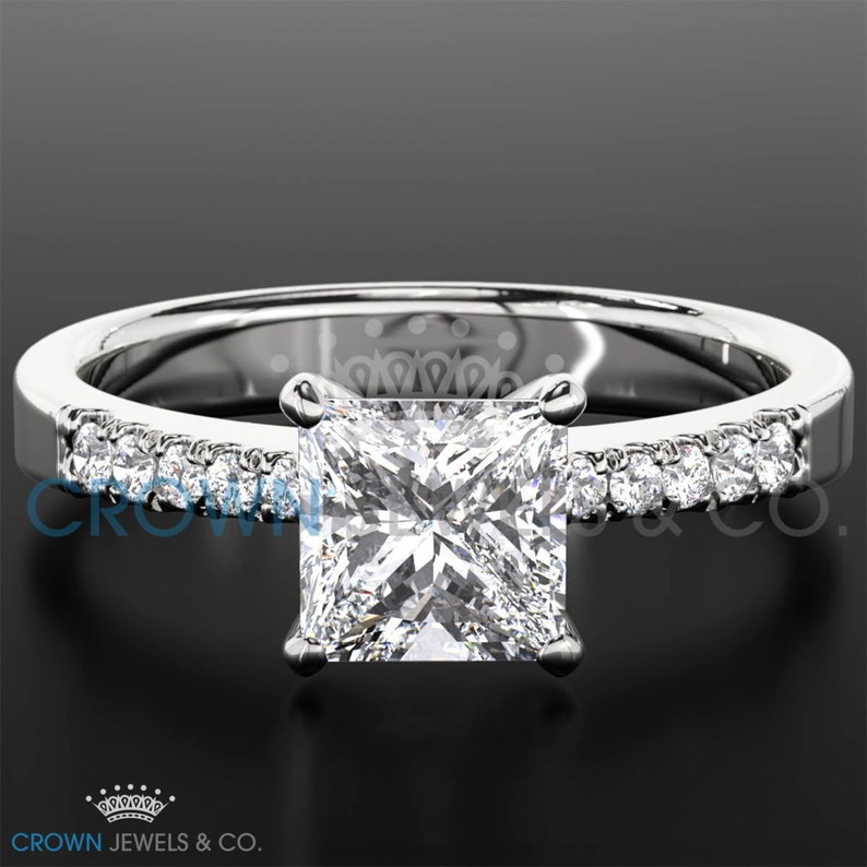 price Women#39;s Diamond Engagement Ring 18 Karat New Shipping Free 4 3 Cara Gold White