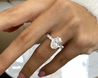 入院中 たとなひ！！ダイヤモンド指輪0.45ct WG サイズ12 婚約指輪 18Kホワイトゴールド 4.41ct IGI認定 E/VVS2 オーバルカット